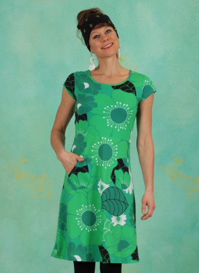 Kleid, 21105-04, green-multi