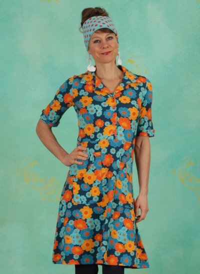 Kleid, 21108-06, blue-multi