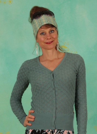 Cardigan, 22S7778, green-blue