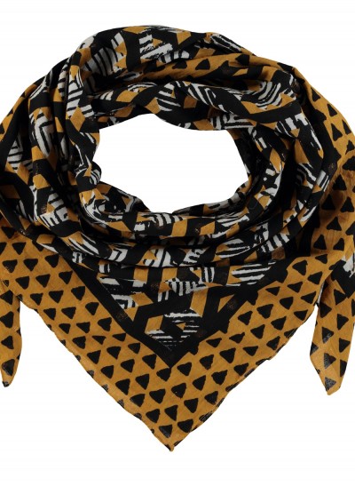 Tuch, 384.18.707.0-70110, yellow-black-white