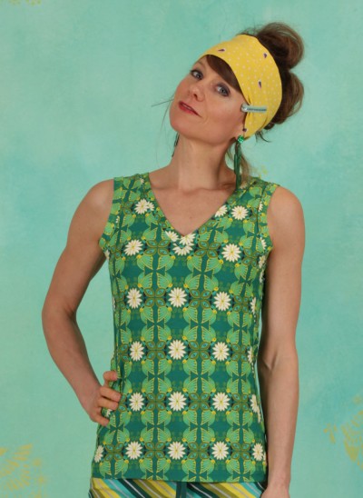 Top, 385658, green-multi
