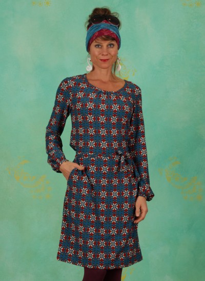 Kleid, 355889, blue-multi