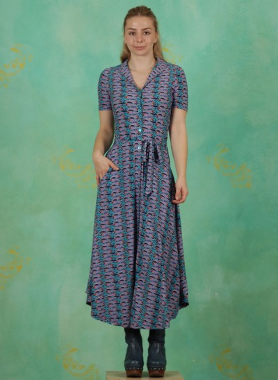 Kleid, 386085, blue-multi