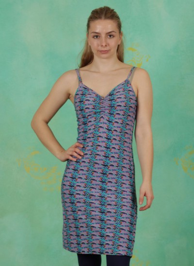 Kleid, 386089, blue-multi