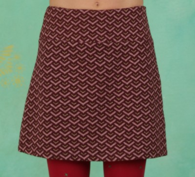 Rock, Stage Time Skirt, pink-burgundy