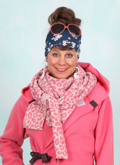 Fleece-Schal, 4051P-358, pink