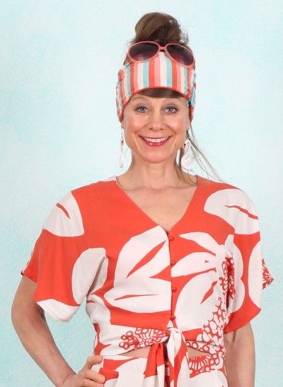 Bluse, 61245B, orange-red