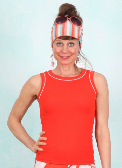 Top, 61261, orange-red