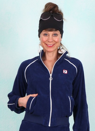 Frottee-Jacke, 61673A, blue