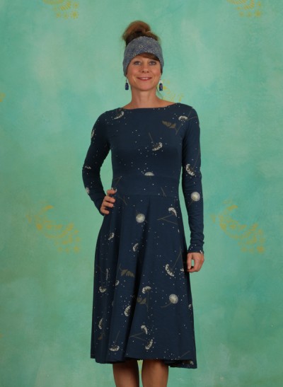 Kleid, Organic Dress, deep-ocean-meadow