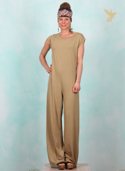 Jumpsuit (fällt größer aus), 99020-655, green-beige