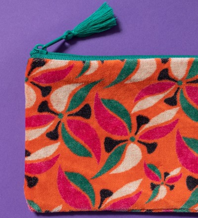Samt-Mini-Täschchen, A-055, orange