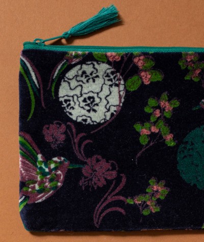 Samt-Mini-Täschchen, A-068, dark-blue