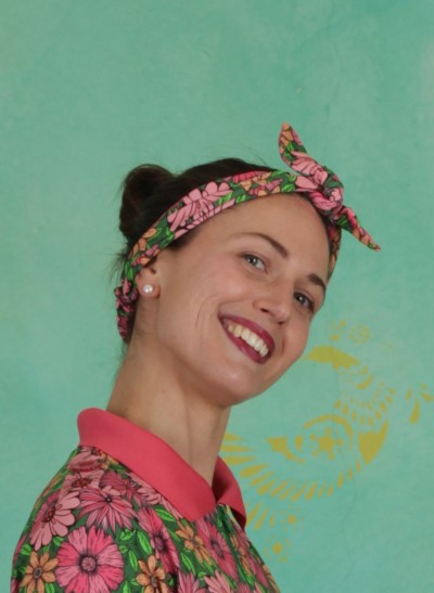 Haarband, Rexi Head, flower-multi