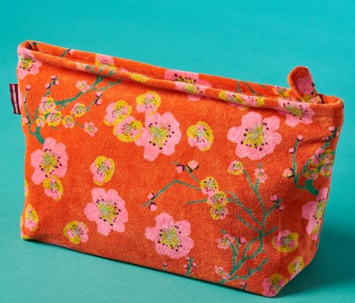 Samt-Kulturtasche, AI-087, orange