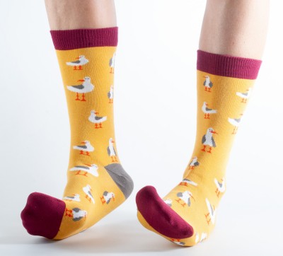 Socken, DDS913, gold-pink
