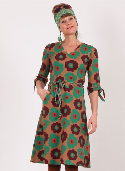 Kleid, DRE-01370, brown
