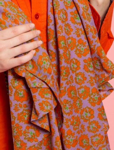 Tuch, E-211, purple-orange