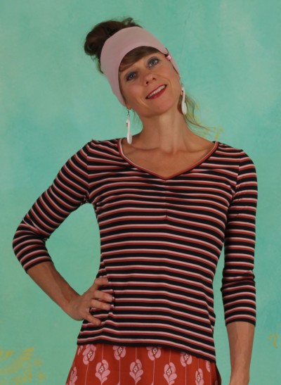 Shirt, G2021-003, multi-stripes