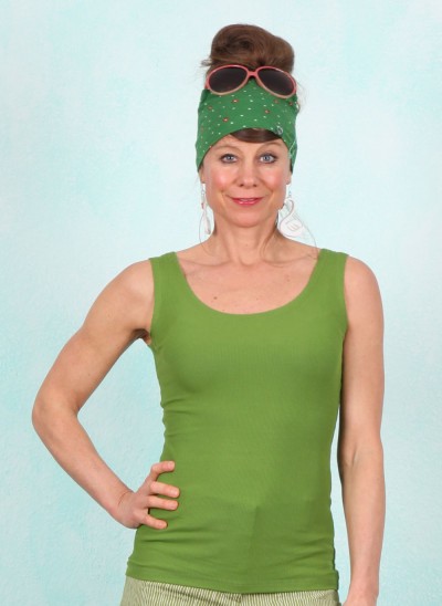 Top, HU055-TNC-C22, green