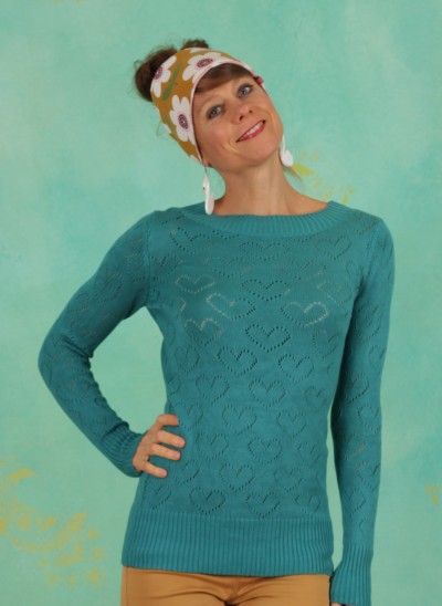 Pullover, KNI-BL-102, petrol