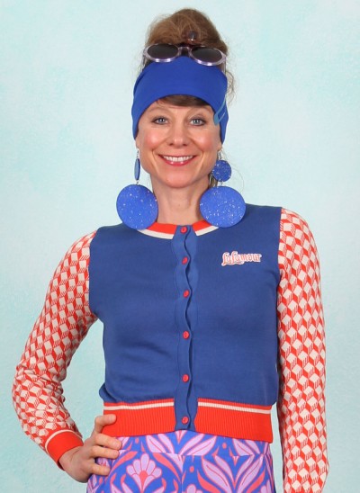Cardigan, LASU25339, blue