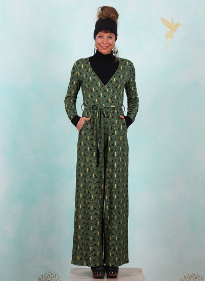 Jumpsuit, LAWI24103, black-green