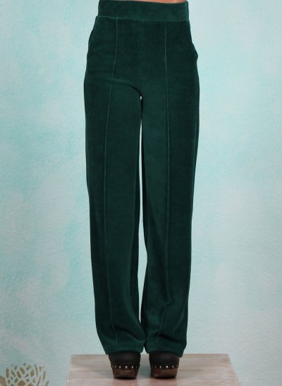 Rib-Velours-Hose, LAWI24120, green