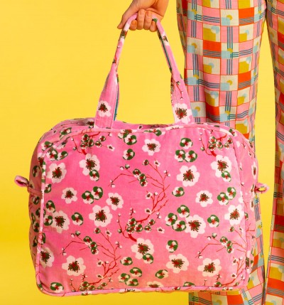 Samt-Reisetasche, P-022, pink