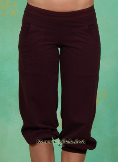 Hose Relax Capri, burgundy