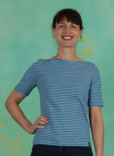Shirt, S20C40, blue-stripes