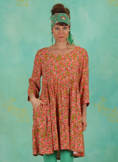 Tunika, S21-008B, green-multi