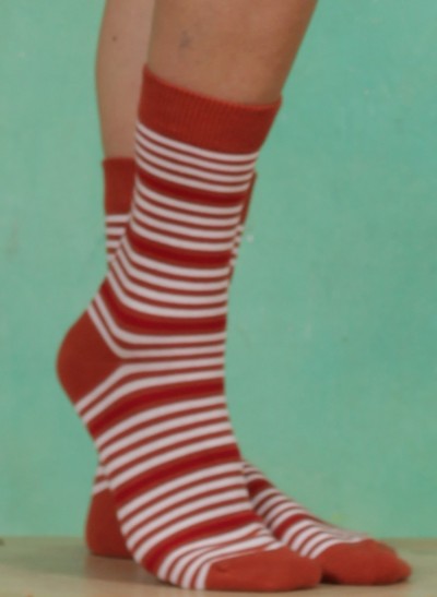 Socken, S21ACS11, rust-red