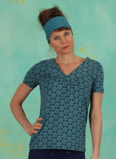 Shirt, S21C11, blue-multi
