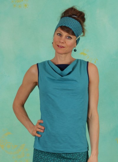 Top, S21C48, turquoise