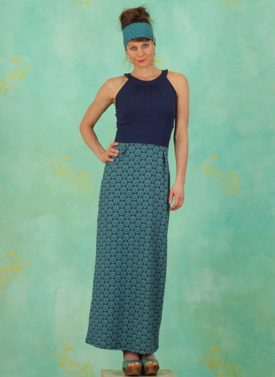 Kleid, S21E02, blue-multi