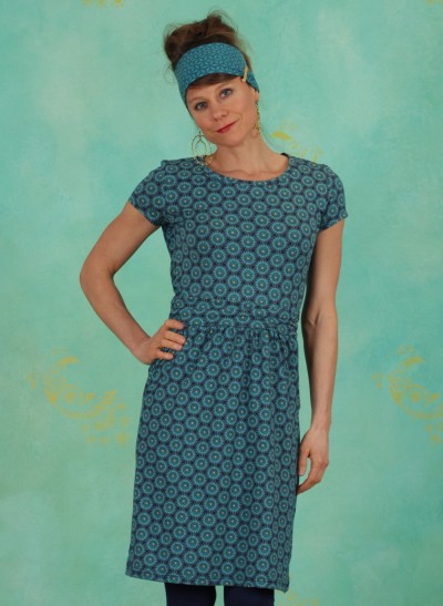 Kleid, S21E23, blue-multi