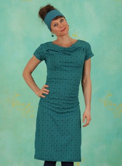 Kleid, S21E32, turquoise-blue