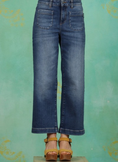Culotte, S21G04, blue-denim