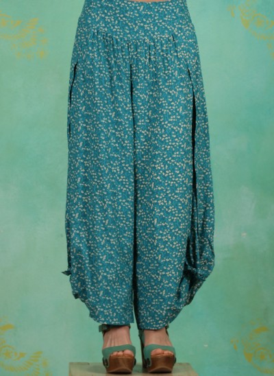 Hose, S21G13, turquoise-white
