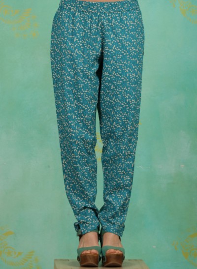 Hose, S21G17, turquoise-white
