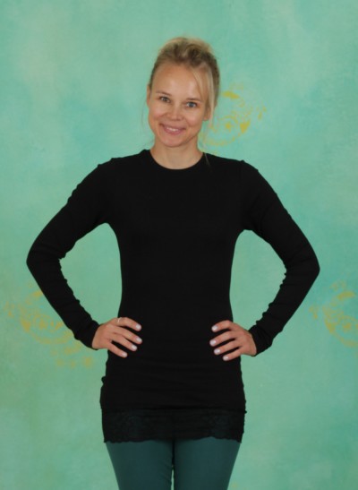 Shirt, Long Shirt, black
