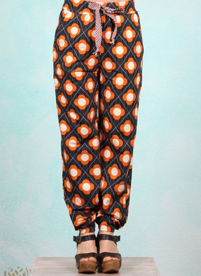 Hose, STR-PAN-75, black-orange
