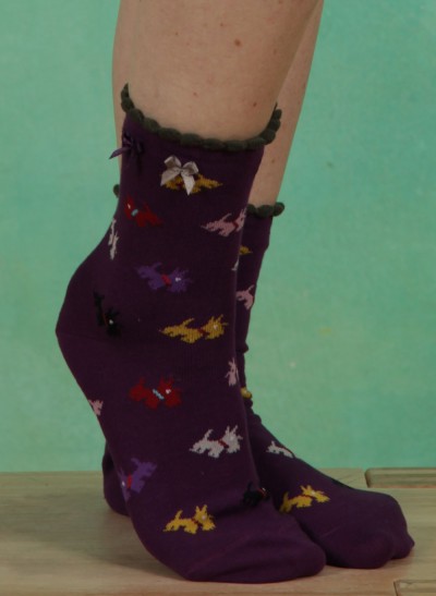 Strümpfe, Scottie Ankle, purple