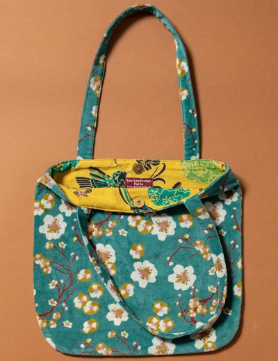 Samt-Tasche, T-041, petrol