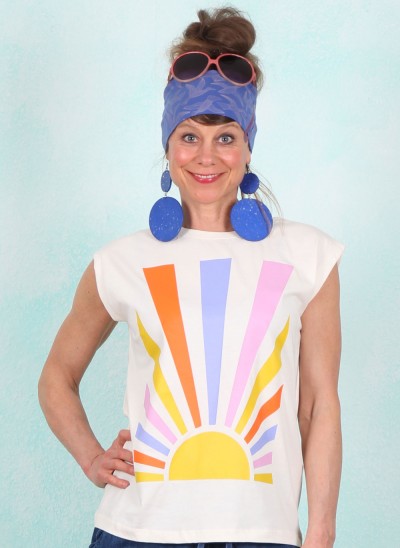 Top, T1079, offwhite