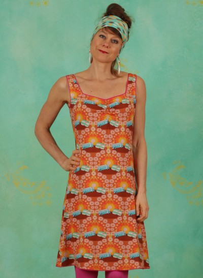 Kleid, TBP5197, orange