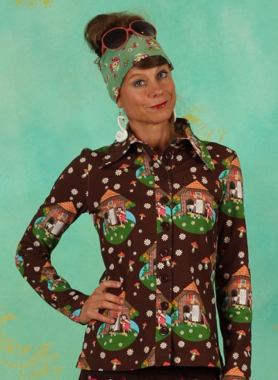Shirt, TBP5248, brown