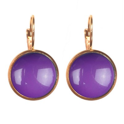 Ohrringe, UH099, purple