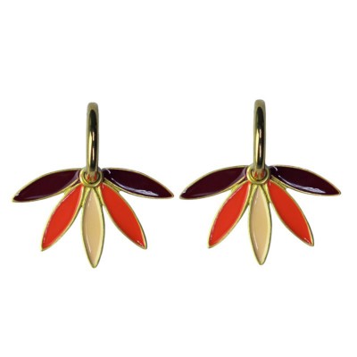 Ohrringe, UH104, orange